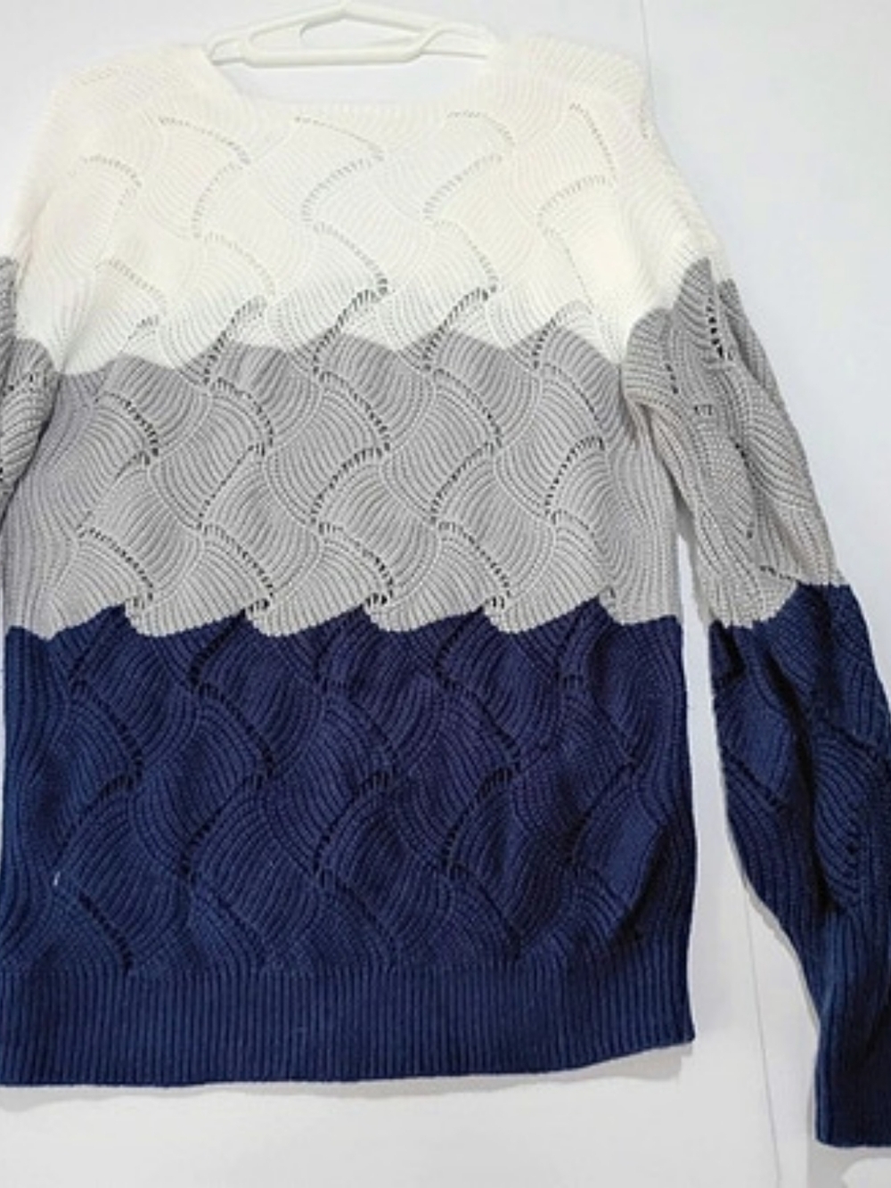 Color Block Knit Sweater - Picture 2 of 4